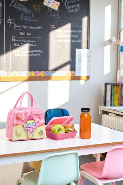 SürLaz Lunch Box and Thermos Food Carrying Bag for Kids Practical Solution for School, Picnic, Park