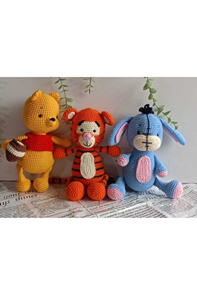 designbyoykum Oyun Arkadaşı Amigurumi Oyuncak (WİNNİE TİGER VE EEYORE) El Örg...