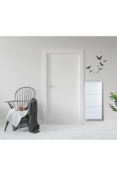 Adek Metal Grup 3'lü beyaz metal ayakkabılık