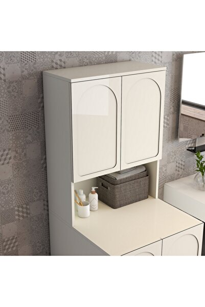 Variant Mobilya Lyon Çamaşır Makinesi Dolabı V101 - Krem