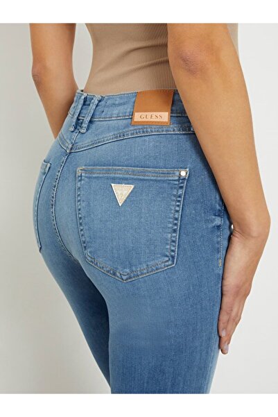 Guess 1981 Exposed Button Kadın Modal Karışımlı Skinny Fit Jean