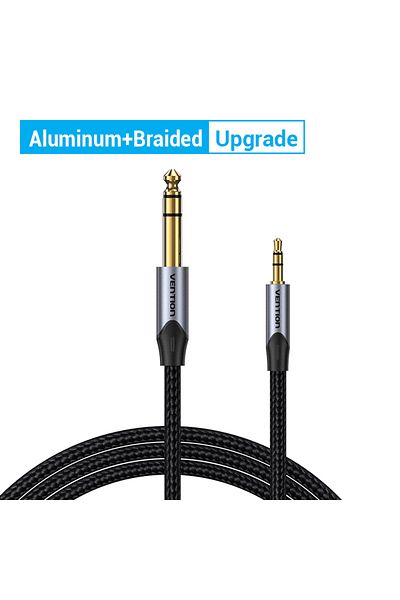 Choice 3m Braided-Upgrade Vention 6.5 to 3.5 Jack Aux Cable Adapter for Speaker Guitar Amplifier TRS Audio