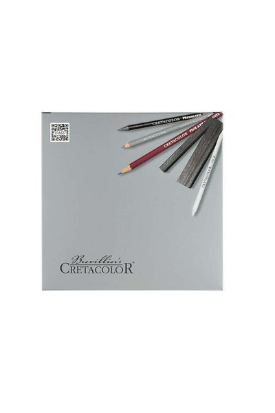 GLANCE Cretacolor Graphite and Drawing Set 17 Pieces 25X35 15 Sheets Technical Drawing Paper 200 Gr