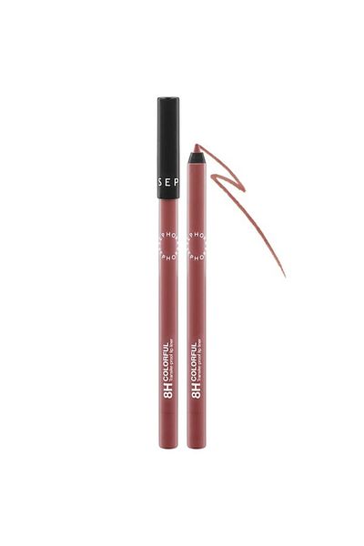 SEPHORA COLLECTION Colorful 8HR Longwear Transferproof Lip Liner 02 Soft Suede Matte True Nude Lip Pencil 1.2g