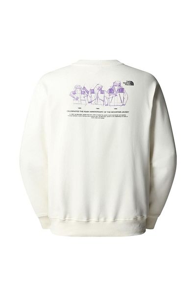 THE NORTH FACE U Mnt Anniversary Relaxed Crew Sweatshirt Nf0A8Dn6Qli1 White-S