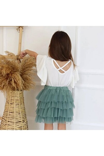 Yalçınoğlu Kids Like a Princess! Girl's Combination and Tulle Skirt Suit