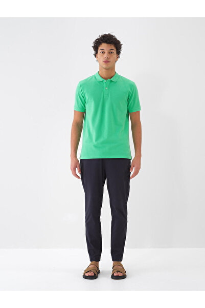 Xint Erkek Yeşil Regular Fit Pamuklu Polo Yaka Basic Tişört