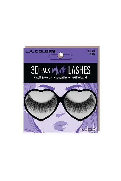L.A Colors 3D Faux Mink Lashes - CBEL309
