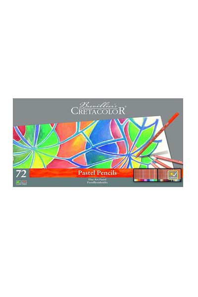GLANCE Cretacolor Fine Art Pastel Pencil Set of 72 25X35 15 Sheets Technical Drawing Paper 200 Gr