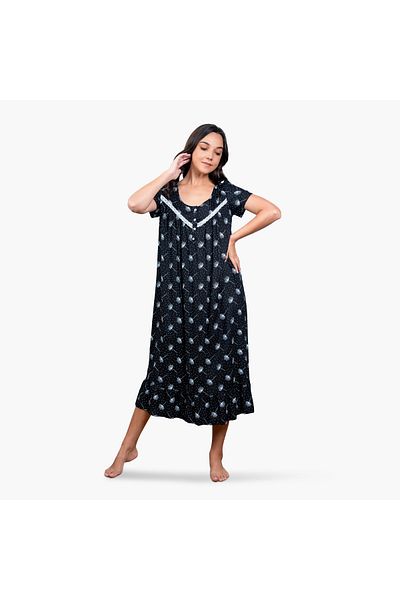 Aadaraya Printed Night Gown