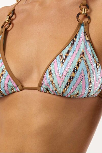 AYYILDIZ Ayyıldız 4651 Pembe Simli Bikini Takımı