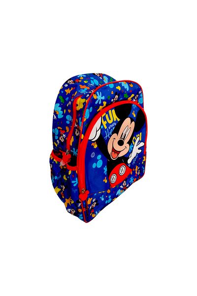 Mickey Mouse Schoolbag, two compartments, two side pockets, 40x30x15 cm, multicolor, Fun Here Mickey Mouse