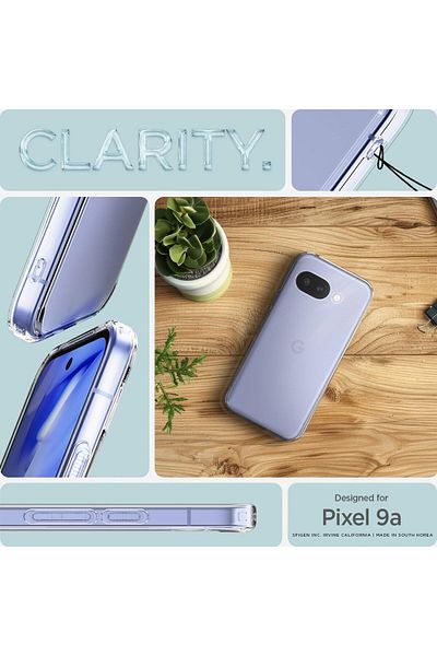 Spigen Ultra Hybrid designed for Google Pixel 9a case cover (2025) - Crystal Clear