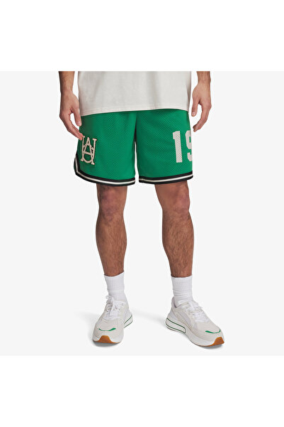 Under Armour Courtside Hoops Erkek Yeşil Basketbol Şortu