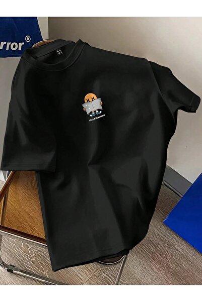 OVER HEAD UNISEX crtani slovni nadimak velikih dimenzija T-shirt