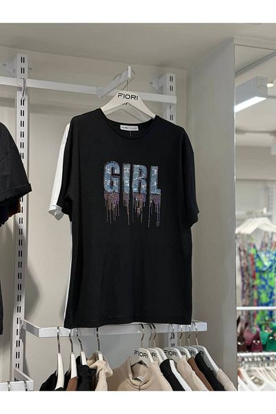Fiori Text Printed T-shirt