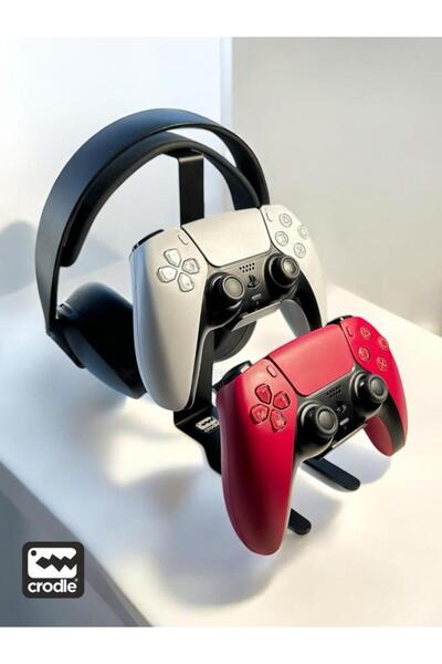Crodle Duvara Monte Edilebilen Masaüstü Metal Siyah Ps4 Ps5 Xbox Joystick Con...