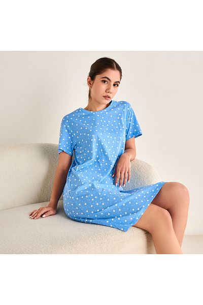 FAV All-over Printed Night Dress