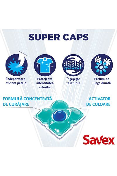 SAVEX Super Caps Extra Fresh Detergent, 42 Washes