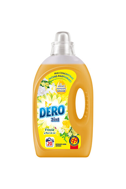 Dero Detergent lichid de rufe cu frezie și flori de tei, 1 l