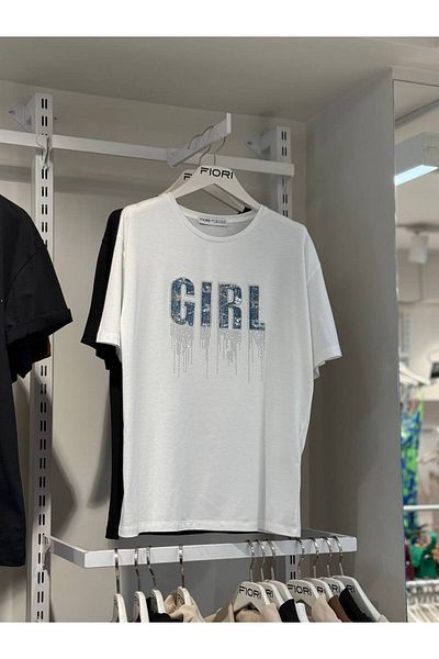 Fiori Text Printed T-shirt