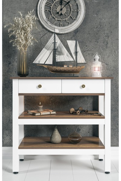 Boyut Mobilya Runa 2 Çekmeceli, Ara Raflı Dresuar