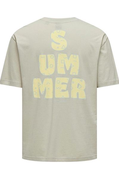 ONLY Men's T-Shirt 22029519   Onsmervyn Life Rlx Summer