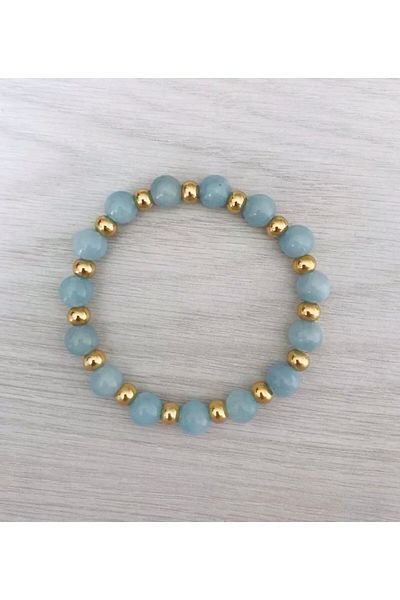 MK tasarım Real Blue Quartz Bracelet (a Quality) Mkt2025011