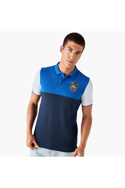 FAV Embroidered Colourblock Polo T-shirt