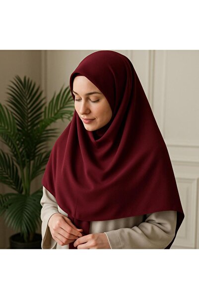 FRESCO SCARFS Tesettür Hijab Medine Ipeği Eşarp Bordo