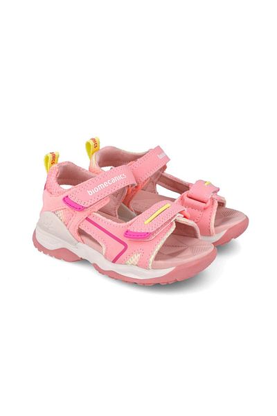 BIOMECANICS Sandale din piele pentru copii, Biomecanics, 252246, corai