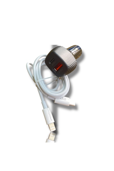 ACL HIZLI ARAÇ ŞARJI 6A 48W PD-İPHONE 1MT KABLO