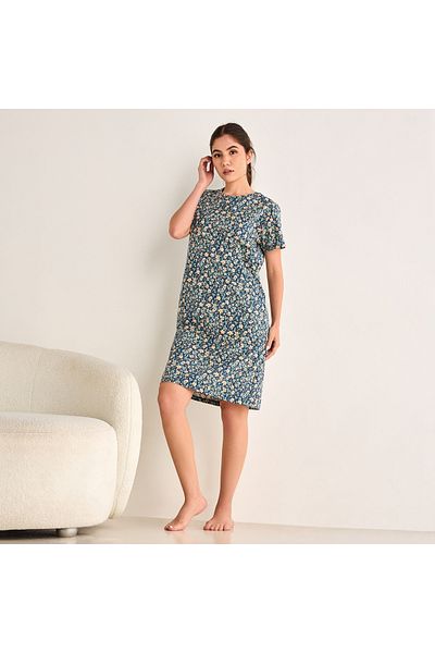 FAV Floral Print Night Dress