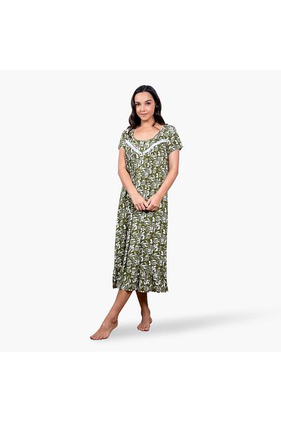Aadaraya Printed Night Gown