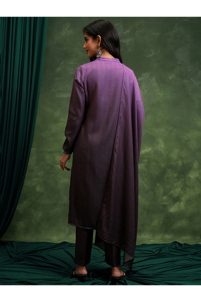 Vishudh By Styli Women Pink Printed Kurta Set with Dupatta