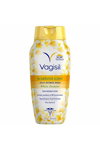Vagisil غسول يومي للمنطقة الحساسة برائحة الياسمين الأبيض (354 مل)