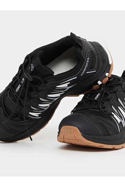 Styli Contrast Panelled Lace-Up Sneakers