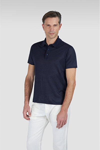 PAUL&SHARK Linen Polo Shirt with Buttons