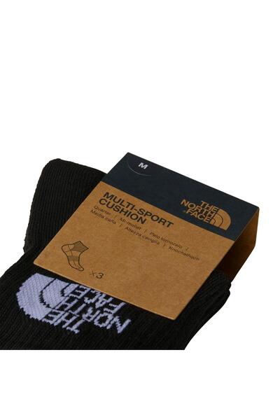 THE NORTH FACE МУЛТИ СПОРТ КУШ КВАРТ СОК 3P 3-пакет унисекс чорапи NF0A882GJK31 Черно-XS