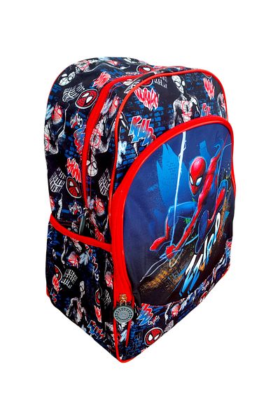 SPIDERMAN Ergonomic schoolbag, two compartments and two side pockets, 40x30x15 cm, multicolor, Spiderman