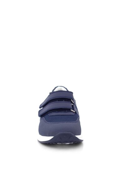 Rakerplus Genuine Leather Navy Blue Velcro Boys' Casual Sports Shoes