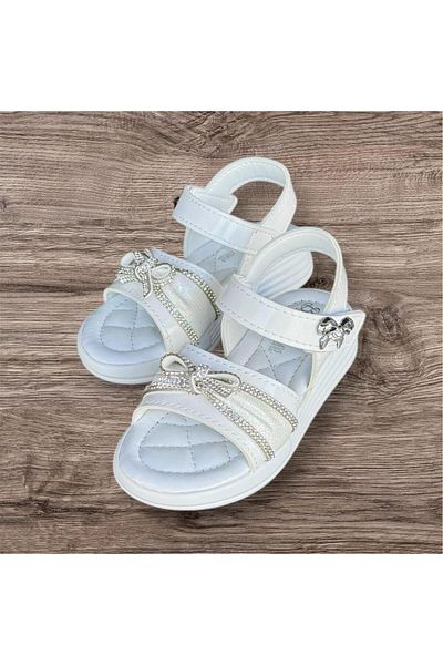 İpek Girl Child Stone Colored Light Orthopedic Sole Soft Velcro Sandals
