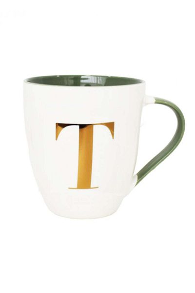 Miniso Ceramic Mug with Letter T - 500 ml