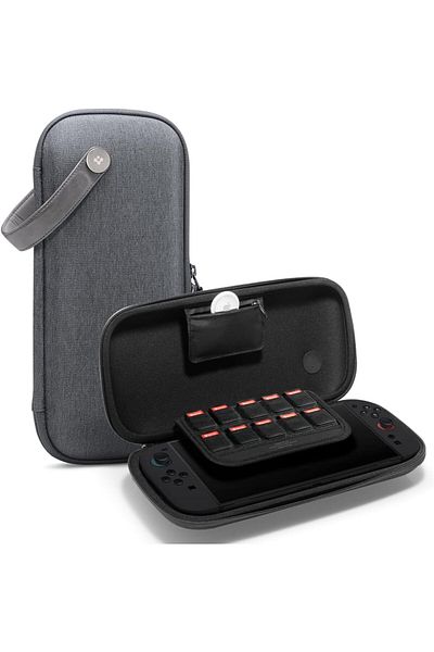 Spigen Spigen Klasden Carrying Pouch for Nintendo Switch 2 (2025) Portable Travel - Charcoal Gray
