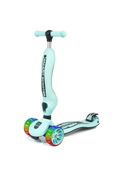 TOYFEST Smart Seat 3 Wheel Lighted Scooter Baby Blue