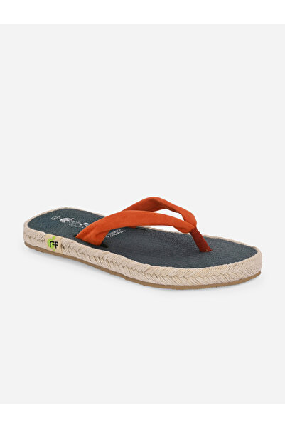 Fresh Feet By Styli Red Plain Thong Toe Yoga Mat Slippers