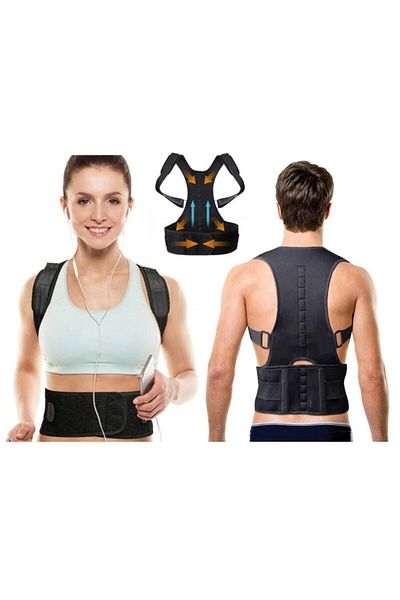 Pikas Orthopedic Anti-Hunchback Upright Posture Lumbar Back Shoulder Corset for Magnetic Upright Stand (Ex-72)