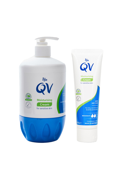 Qv Moisturising Cream 500 gram & QV Cream 100 gram