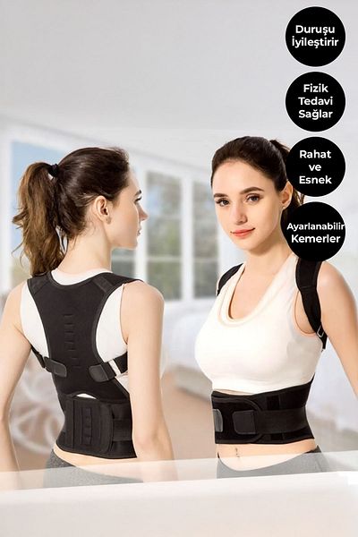 Pikas Orthopedic Anti-Hunchback Upright Posture Lumbar Back Shoulder Corset for Magnetic Upright Stand (Ex-72)