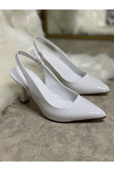 Nstil Daily Women's Pointed Toe Satin Fabric Patternless Thin Heeled Evening Dress Shoes 101B